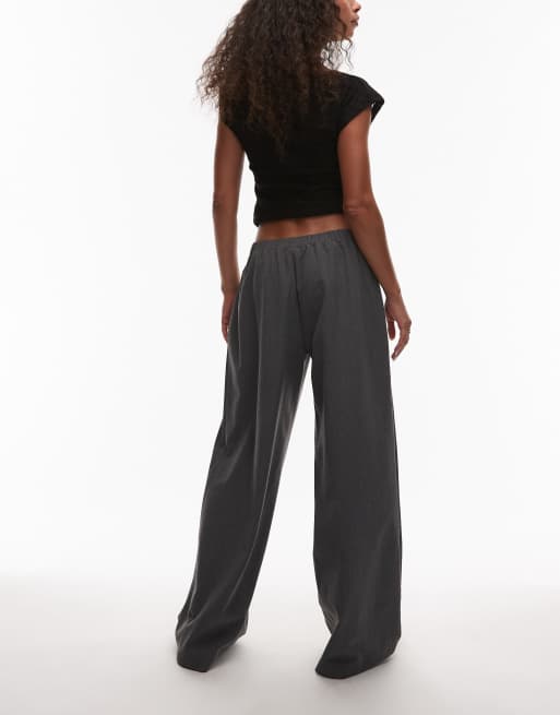 ASOS DESIGN pull on tailored pants in gray, 3 of 5