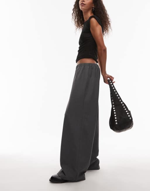 ASOS DESIGN pull on tailored pants in gray, 5 of 5