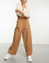 ASOS DESIGN oversized cargo trouser in olive