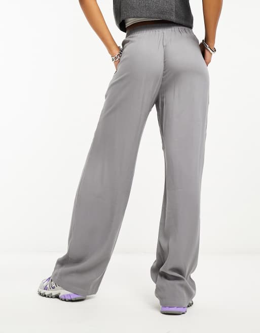 Night Addict wide leg joggers in grey