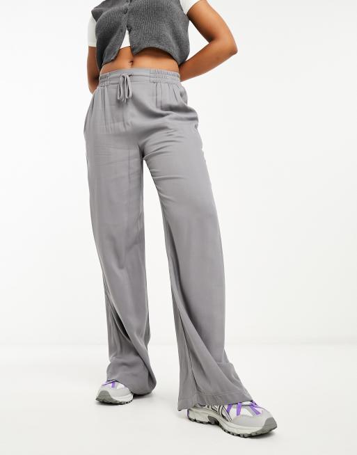 Grey pull sales on pants