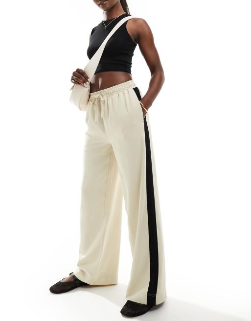 Asos side stripe trousers store