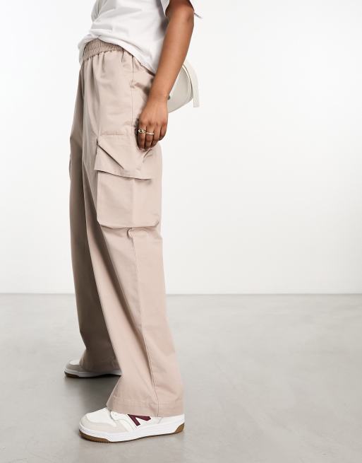 ASOS DESIGN pull on trouser with pockets in sand | ASOS