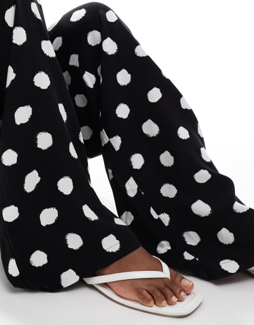 ASOS DESIGN pull on trousers in polka dot print - MULTI, 2 of 5