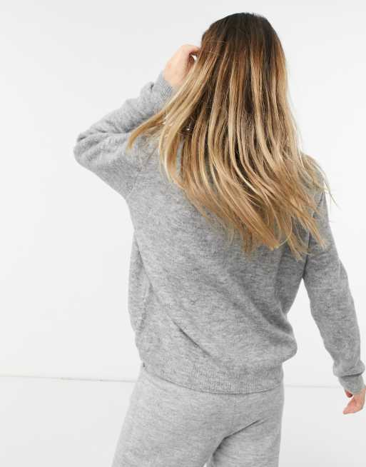 ASOS DESIGN - Pull oversize à col ras de cou - Gris, 2 de 4