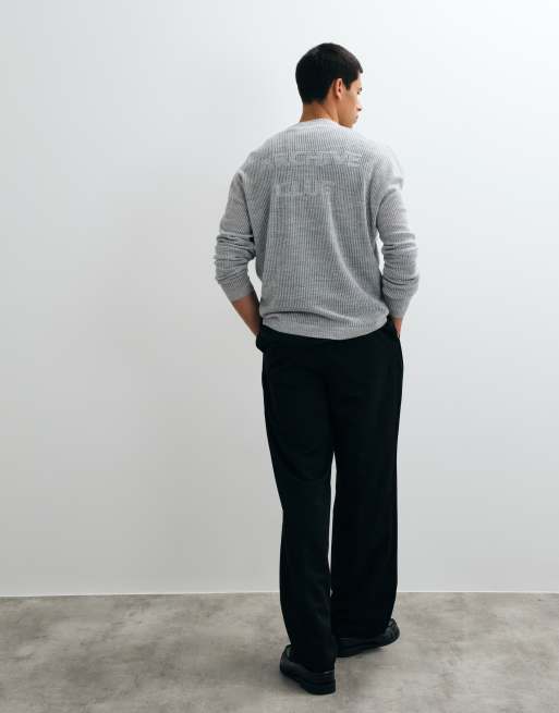 ASOS DESIGN pull oversize à col rond avec imprimé graphique au dos, 4 de 5