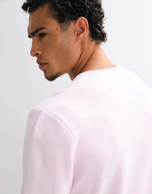 ASOS DESIGN pull oversize en maille col V rose pâle, 4 de 5