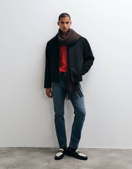 ASOS DESIGN pull oversize en maille compacte rouge, 3 de 5
