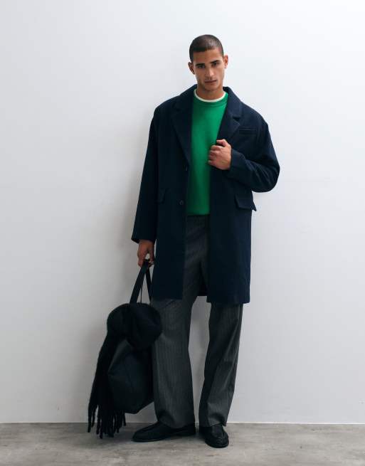 ASOS DESIGN pull oversize en maille compacte vert, 2 de 5