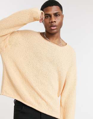pull oversize jaune