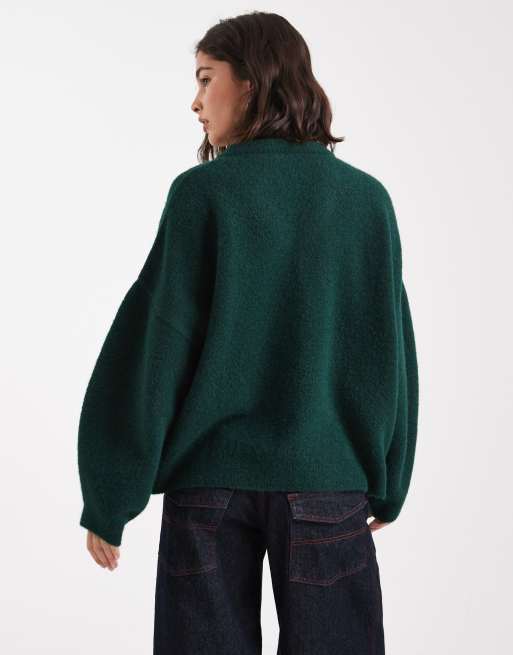 ASOS DESIGN - Pull structuré et duveteux à col V et manches banane, 4 de 4