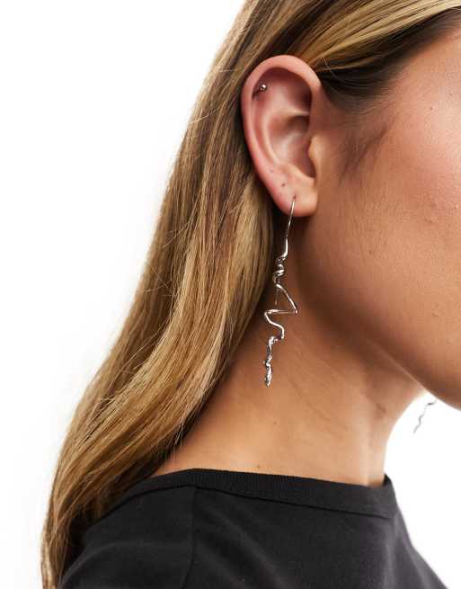 Chain on sale through earrings