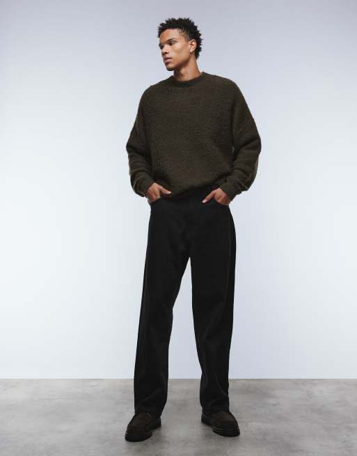 ASOS DESIGN - Pull ultra-oversize en maille bouclée - Marron, 2 de 5