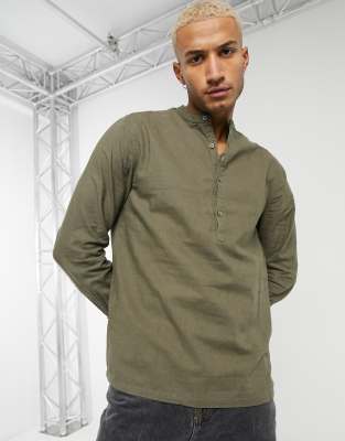 pullover linen shirt