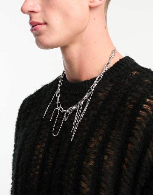 Super Chunky Punk Style Choker Necklace Punk Jewelry Mens 