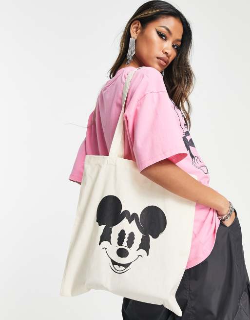 ASOS DESIGN – Punk Mickey – Torba typu tote z licencjonowaną grafiką