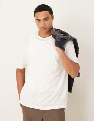 Asos Design Premium Supima® Cotton Relaxed T-shirt In White