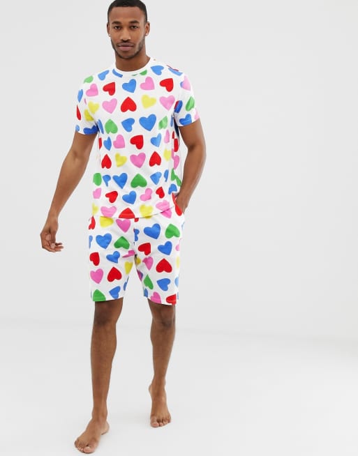 Mens heart pyjamas new arrivals