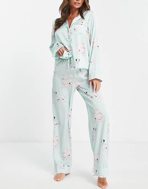 Bespaar 47% Aangerimpelde Pyjamaset Bestaande Uit Camitop En Short in het Wit TOPSHOP Satijn Satijnen Dames Kleding voor voor Nachtmode voor Pyjamas 