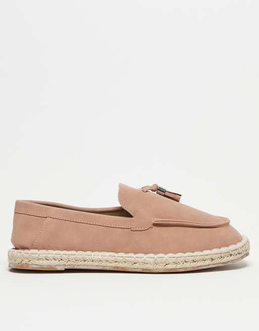 ASOS DESIGN – Quasten-Loafer-Espadrilles in Rosa, 4 von 4