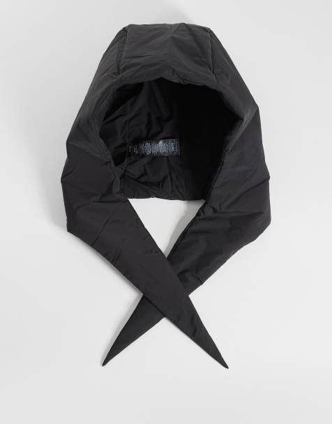 ASOS DESIGN quiltad huva i svart - view 1