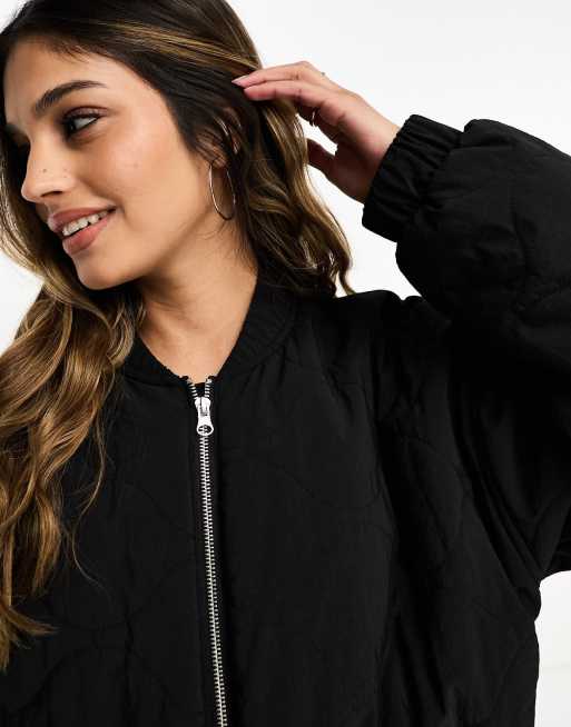 Bomber jacket girls on sale black