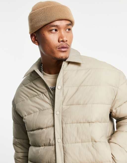 Asos mens quilted jacket sale