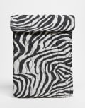 [ASOS DESIGN] ASOS DESIGN quilted laptop sleeve in zebra print-Multi No Size Zebra