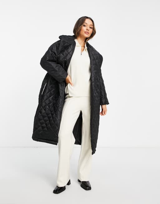 Asos black 2024 coat womens