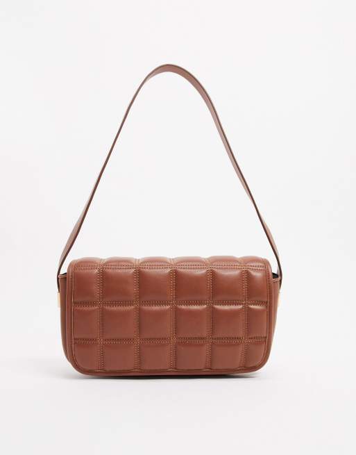 Brown quilted clearance bag