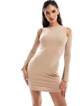 Elsie & fred cami dress in gold glitter clearance mesh