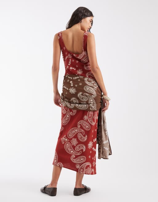 ASOS DESIGN racer tie waist-detalje midaxi-kjole, 4 af 4