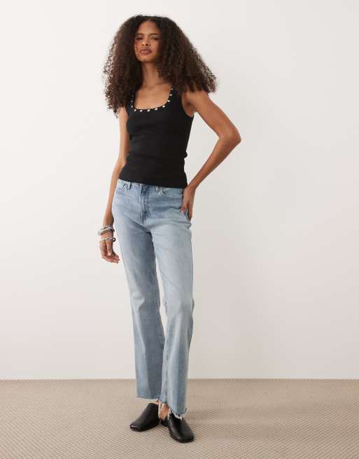 ASOS DESIGN - Racerhemdje met studs in zwart, 2 van 4