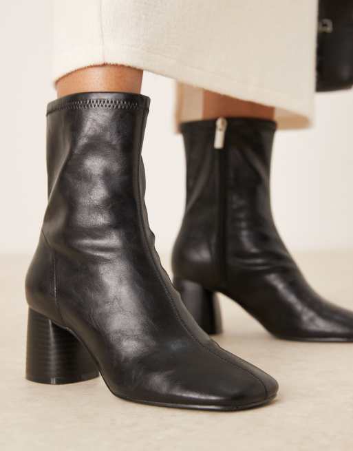 ASOS DESIGN – Radar – Stiefel in Schwarz mit runder Zehenpartie und Blockabsatz, 3 von 4