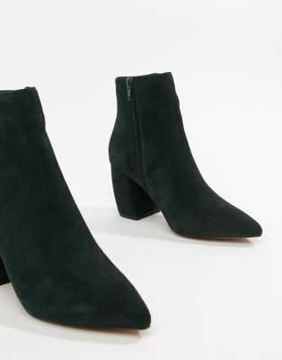 green suede boot