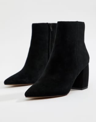 asos black suede ankle boots