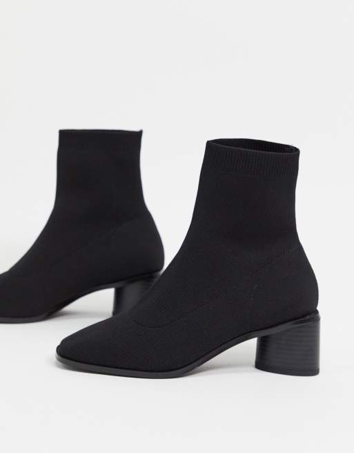 Black sock boots outlet asos