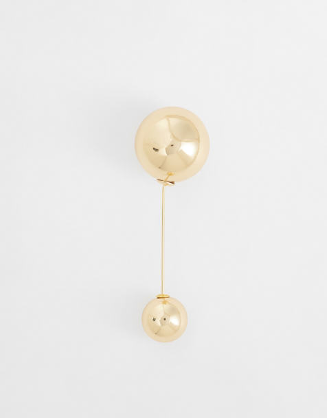 ASOS DESIGN – Raff-Anstecknadel in Goldoptik - view 1