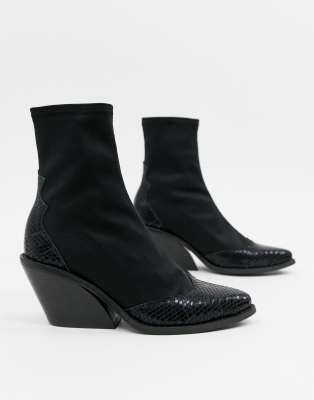 black sock boots asos