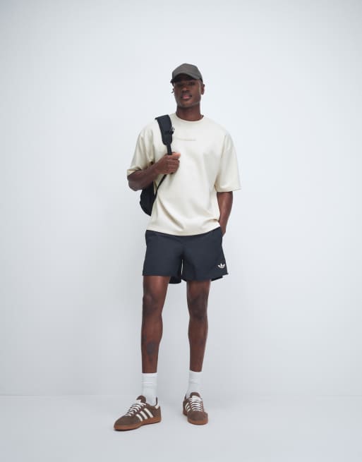 ASOS DESIGN - Råhvid kraftig oversized T-shirt med tekstbroderi, 2 af 9
