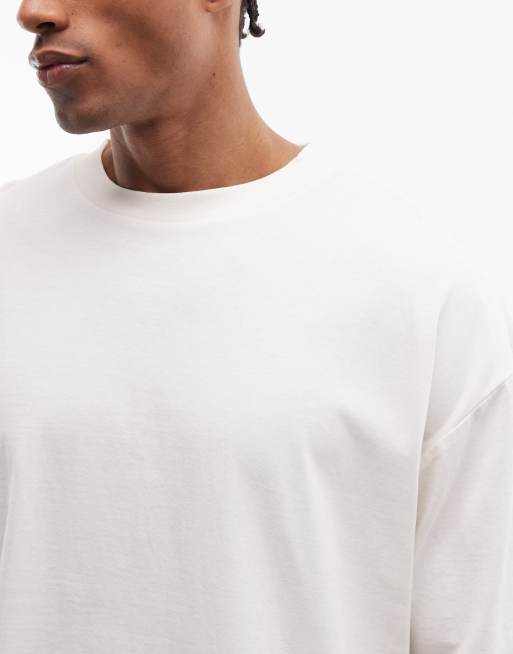 ASOS DESIGN - Råhvid oversized T-shirt med 'Limoncello'-grafik, 5 af 5
