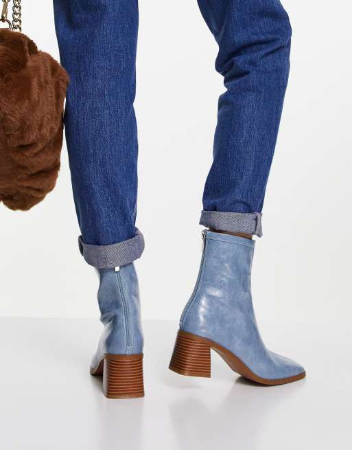 Asos blue boots online