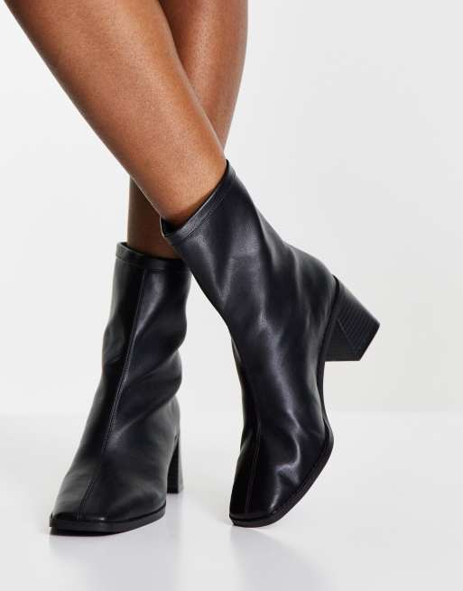 ASOS DESIGN Raider Bottines chaussettes mi hautes Noir