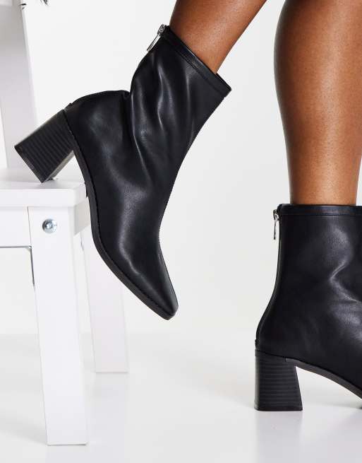 Ankle boots hotsell mid heel