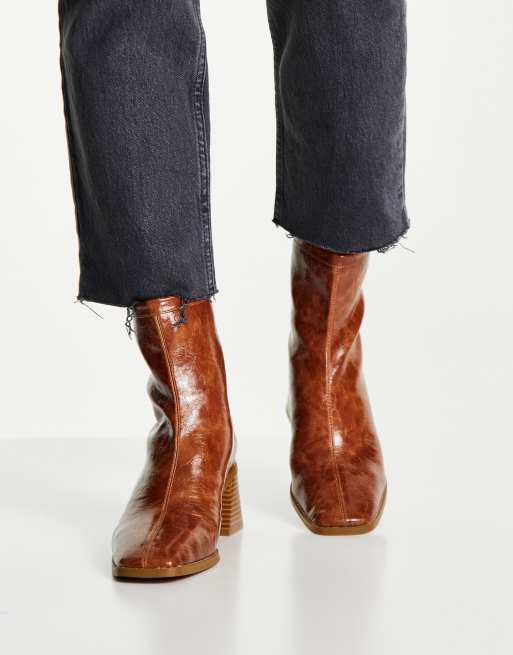 Asos tan hot sale ankle boots