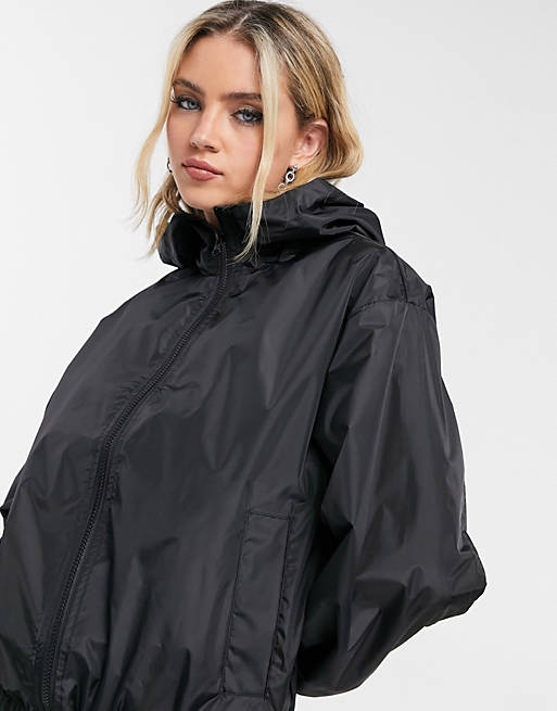  rain bomber jacket in black 