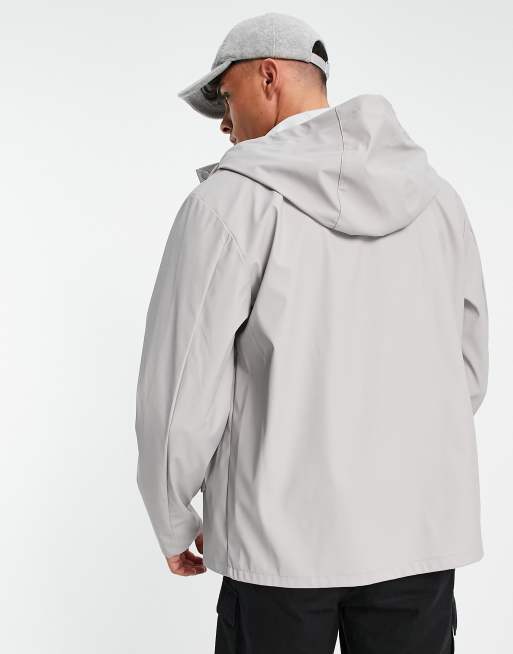 Light grey rain jacket sale