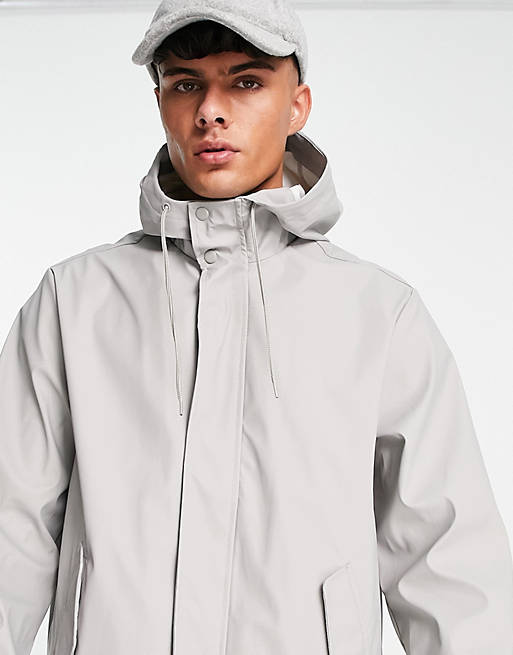 Rain jacket in light Asos Men Clothing Jackets Rainwear 