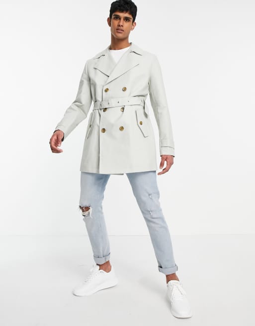 Asos white trench coat hotsell