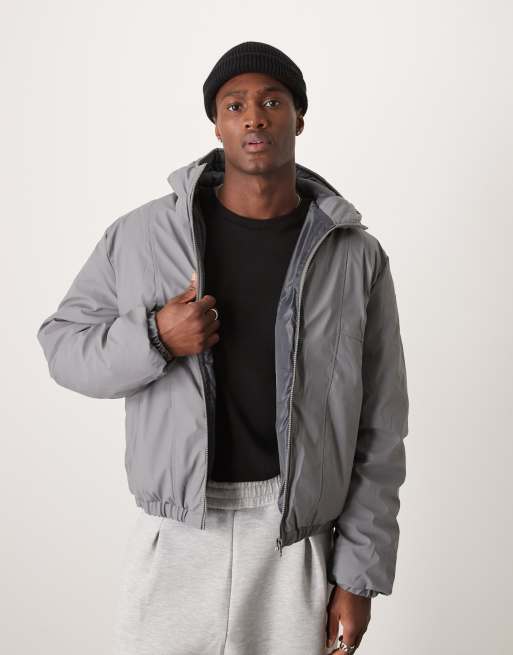 Padded jacket grey best sale